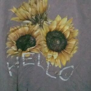 Free Sunflower Graphic T Shirt
